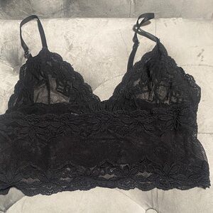 PINK Victoria's Secret Black Lace Bralette